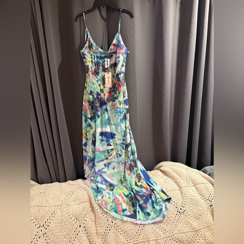 AINSLEY - Pleated Asymmetric Dress